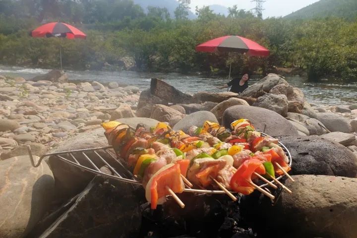Danang City > Hoa Bac > Bbq While Swimming In River Danang City | Hoa Bac | Bbq While Swimming In River