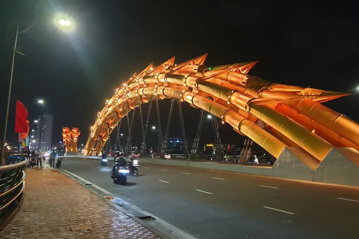 Danang City | Night Life In Danang | On The Bridge