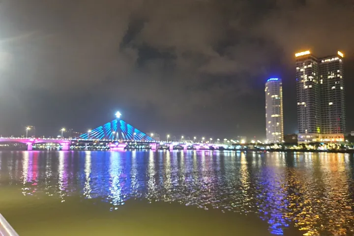 Danang City > Night Life In Danang > Rotating Bridge View Danang City | Night Life In Danang | Rotating Bridge View